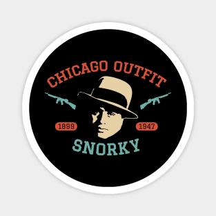 Al Capone 'Snorky' Portrait Logo - Chicago Outfit Magnet